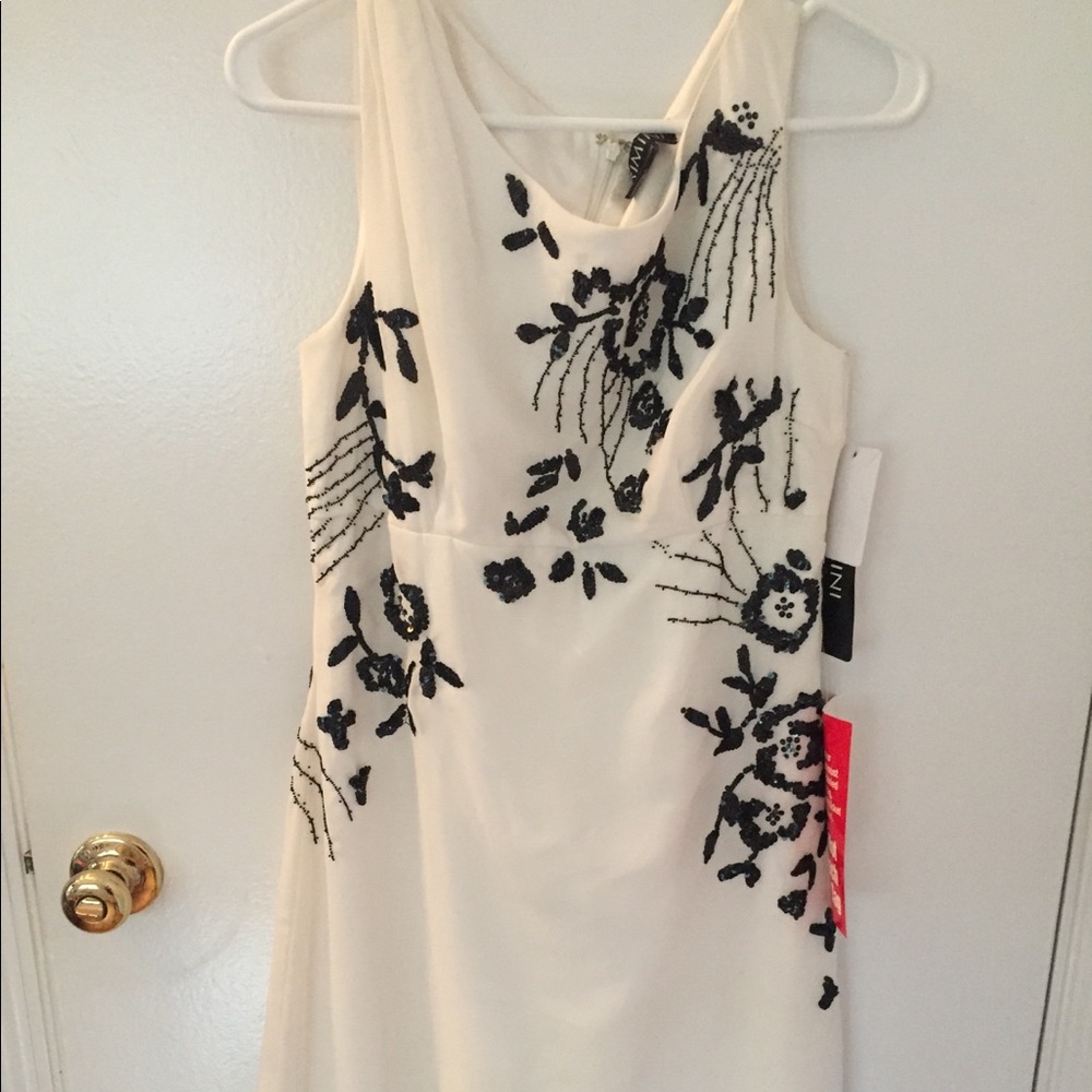 White & Black Cocktail Dress